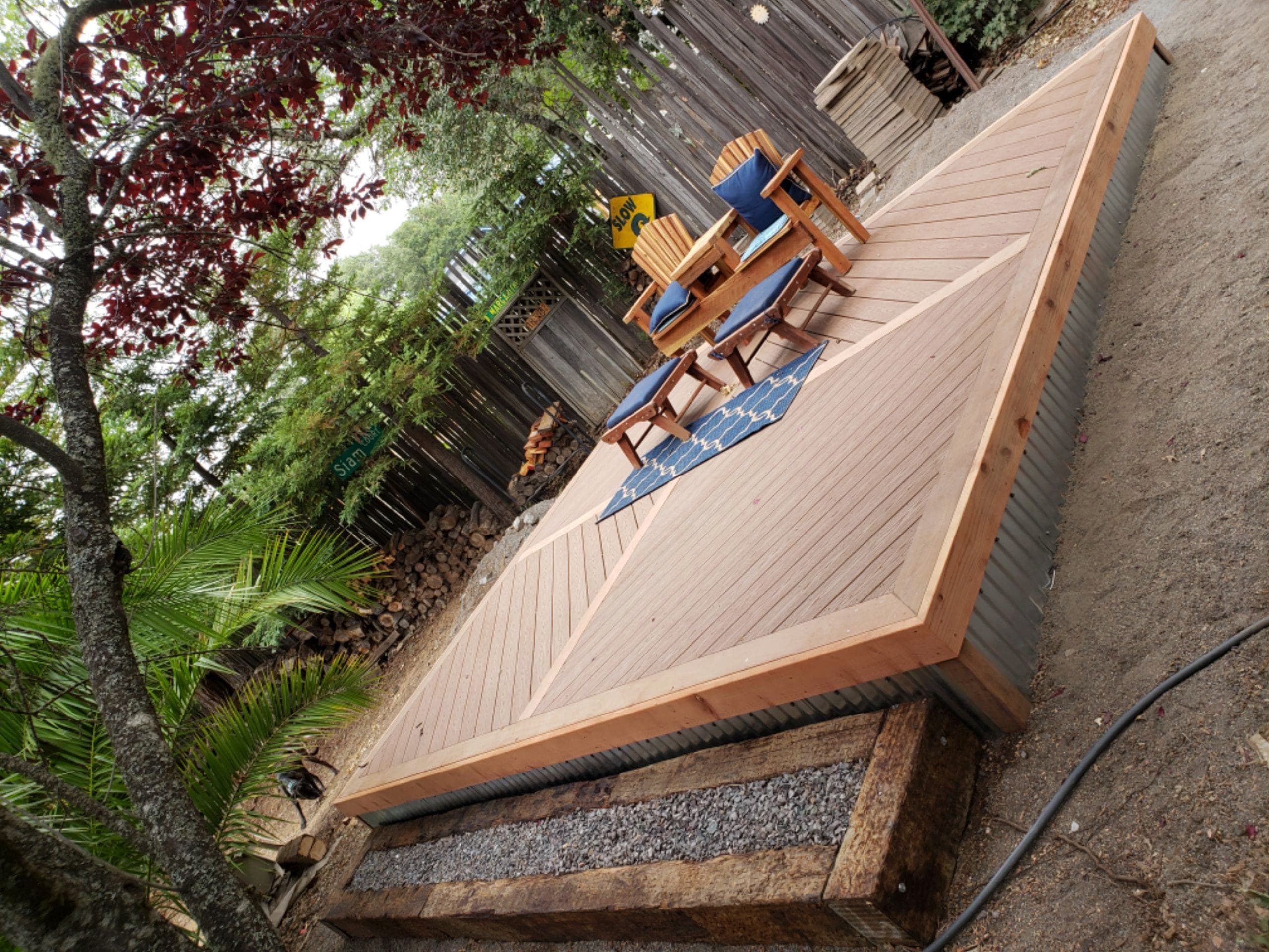 Custom statement gate and woodwork by RLS Custom Carpentry in Mendocino County, CA