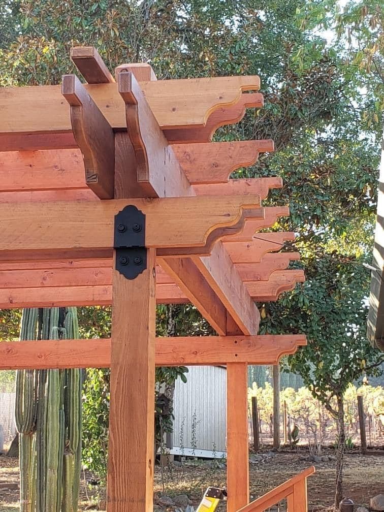 Custom fence and gate by RLS Custom Carpentry in Mendocino County, CA