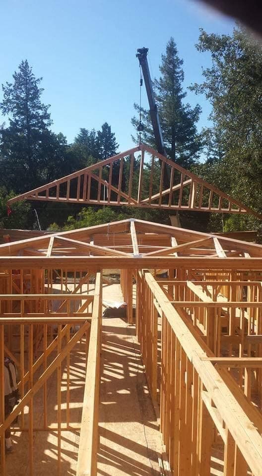 Vertical framing member detail by RLS Custom Carpentry in Mendocino County, CA
