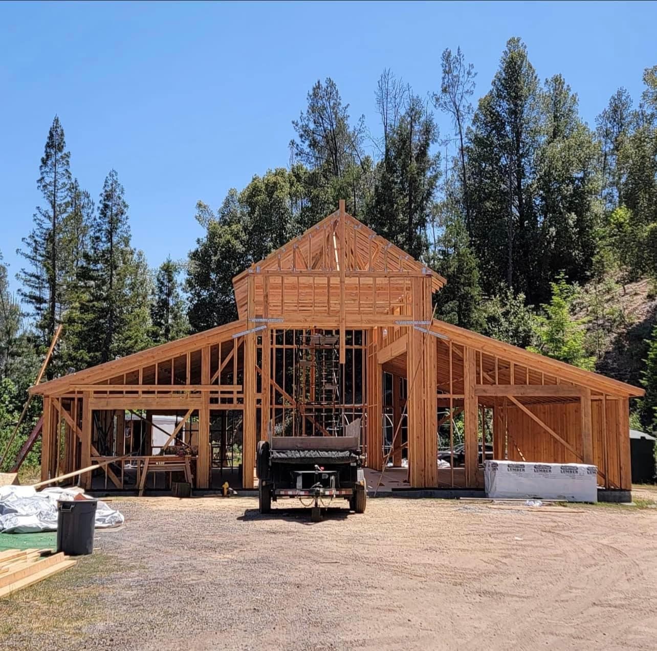 Specialty framing work by RLS Custom Carpentry in Mendocino County, CA